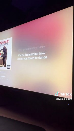 When I Was Your Man lyrics video — Bruno Mars