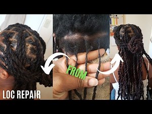 HOW TO REPAIR THINNING + BROKEN + WEAK DREADLOCS ( loc maintenance, beginners friendly)