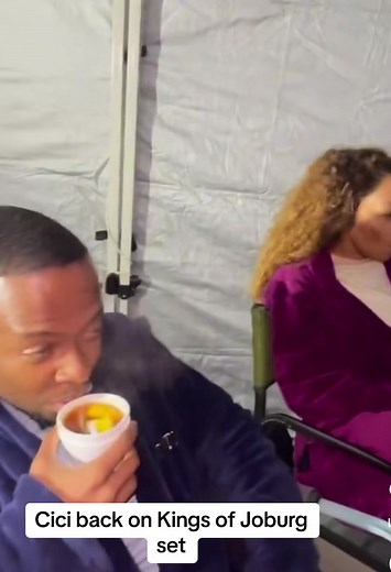 Cici Back on Kings of Joburg Set