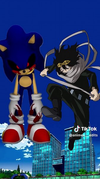 Sonic.exe vs My Hero Academia #anime #edit #games #sega #sonicexeedit