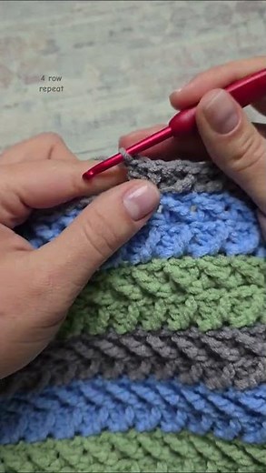 Front Post Treble Crochet Cross Stitch Pattern|Zig Zag Crochet Pattern #crochettutorial #easycrochet