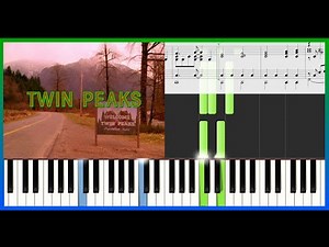 Twin Peaks Theme - Piano Tutorial - Partitura