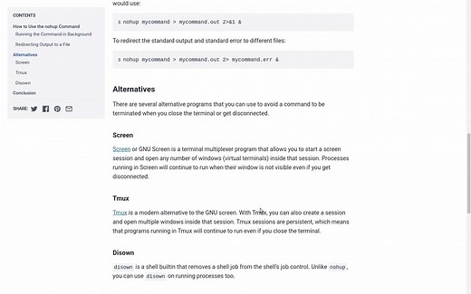 Linux 的任务管理后台处理-nohup-disown