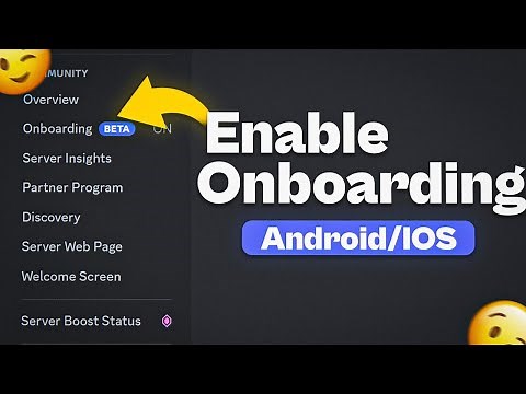 Discord Onboarding: How To Enable It On Android/IOS