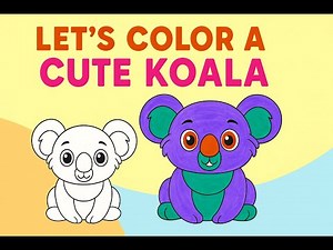 Let’s Color a Koala! 🐨 Cute & Fun Coloring for Kids