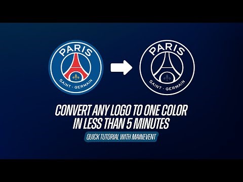 CONVERT ANY LOGO TO ONE COLOR IN LESS THAN 5 MINUTES
