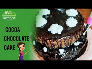 Cocoa Chocolate Cake at Home | RVR Kitchen