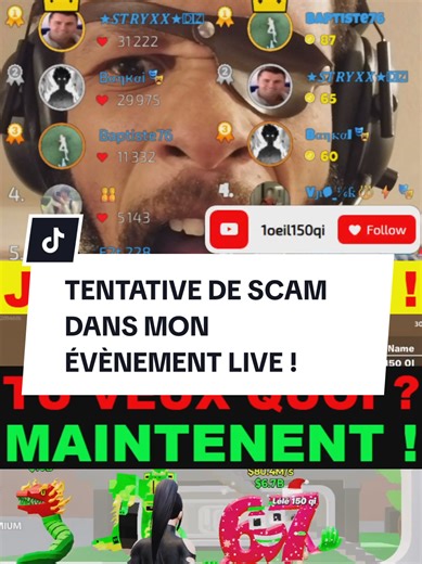 Tentative de Scam lors de mon Événement Live Fortnite