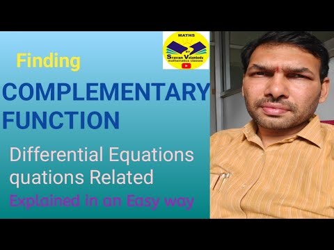 Complementary Function, solution of Higher order Differential Equation ‪@VATAMBEDUSRAVANKUMAR‬