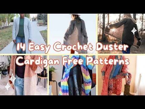 14 Easy Crochet Duster Cardigan Free Patterns Curated By The Yarn Crew
