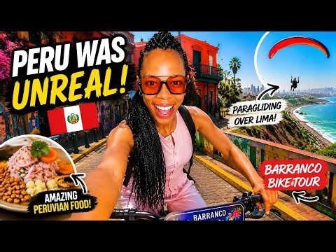 SOLO TRAVEL in LIMA PERU 🇵🇪 | Paragliding, Best Peruvian Food & Barranco Bike Tour