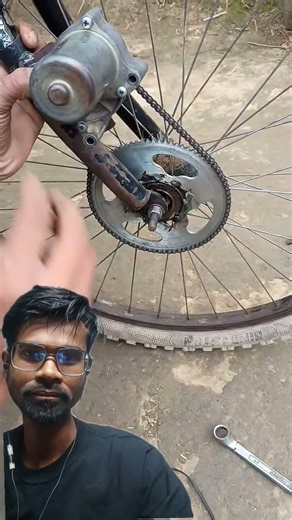 how to make electric cycle | part 36 | how to make install electric cycle motor | #shorts​ #viral​