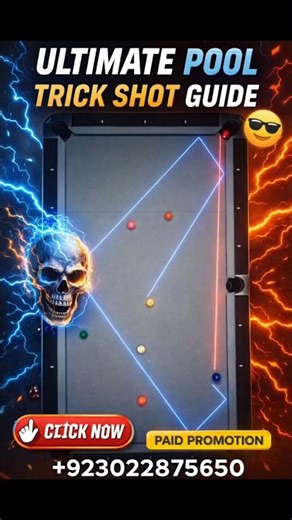 Impossible Pool Trick Shot 😱 | Geometry Magic Shot You Won’t Believe!