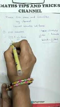 Convert minutes into hours