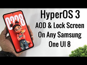 Install HyperOS 3 Lock Screen On Any Samsung One UI 8