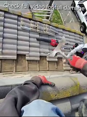 How to gone wrong repair squirrel damage on tile rake gable edge roof leak repair March 29, 2025