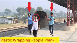 361K views · 244 reactions | Plastic Wrapping People prank। Epic Plastic wrapping prank on Cute Girl | Comedy Club | Facebook