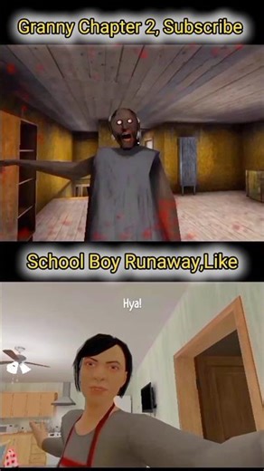 granny chapter 2 hard mode vs school boy runaway hard mode😱🔥#trending #viral #popular #shorts