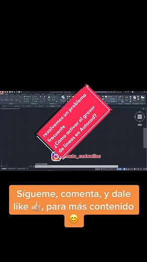 resolvemos un problema frecuente ¿Cómo activar el grosor de lineas en Autocad? | sigueme, dale like, y comenta, para más contenido 😊 #arquitectura #estudiantedearquitectura #autocad #comandosautocad #estudiantedeingenieria #planosarquitectonicos #diseño #autocad2d #autocad3d #autocadespañol #autocad2022 #autocad #ingeniería #tips #autodesk #fyp #viral #arqui #tutorial #autocad2023 #love
