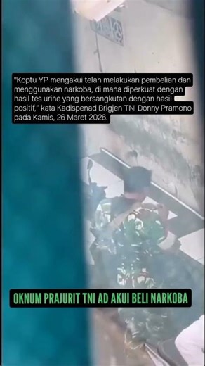 Oknum TNI AD Akui Beli Narkoba