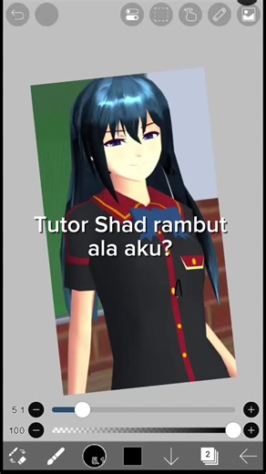 Tutorial Shade Rambut untuk Sakura School Simulator