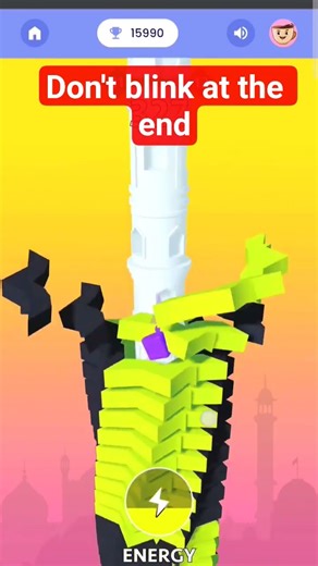 stack bounce challenge don't blink at the end