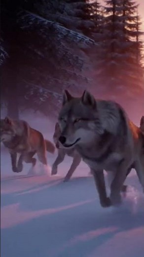 A wolf snarling as it lunges toward