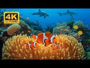 Ocean Families Daily Life: Amazing Marine Animals & Coral Reef | Secrets of the Underwater 4K