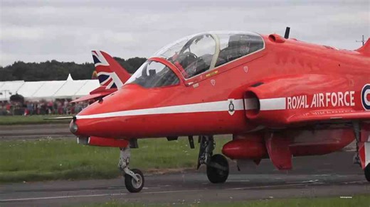 For a few minutes, everything stopped - then the Red Arrows appeared