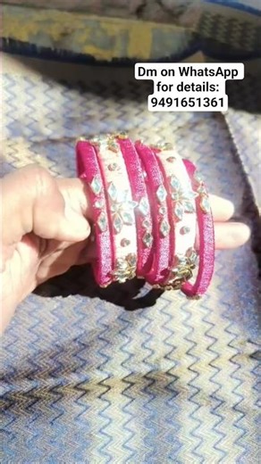 silk thread bangles set ♥️♥️ dm on WhatsApp for details: 9491651361
