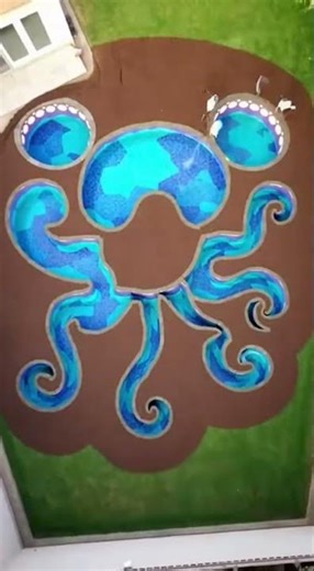 Building a Giant Octopus-Shaped Swimming Pool in a Backyard | Timelapse Pool Construction