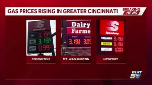 Gas prices rise in Greater Cincinnati amid conflict, attacks in Middle East
