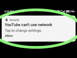 How To Fix Youtube Can't Use Network Problem | Youtube Network Connection Problem Android