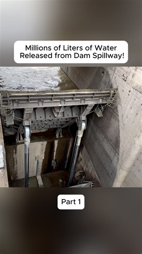 Massive Water Release from Dam Spillway Explained