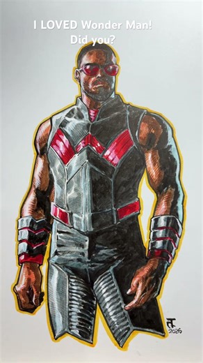 I loved Wonder Man! #art #drawing #comicbookartist #inkingcomics #wonderman #sketch #quicksketch