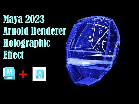 Maya 2023 tutorial - How to create a holographic effect in Maya with Arnold Renderer