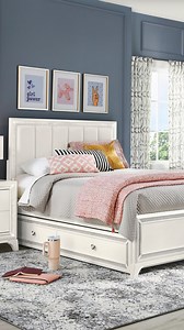 2.7K views | Introducing the Alyssa Bedroom Collection! Transform your teen’s room into a full-on glow-up moment ✨From crystal accents to the light-up headboard, dresser, nightstand, and mirror, every piece adds extra glam. And that 3-level LED mirror? Perfect for every GRWM, homework session, and selfie moment  Link in bio  #roomstogo #roomstogokids #glambedroom #teenrooms #kidfurniture | Rooms To Go Kids | Facebook