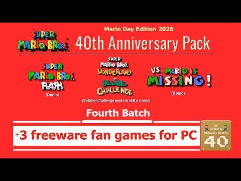 Super Mario Bros. 40th Anniversary Pack - Fourth Batch Reveal Trailer | Nimaginendo Games 2026