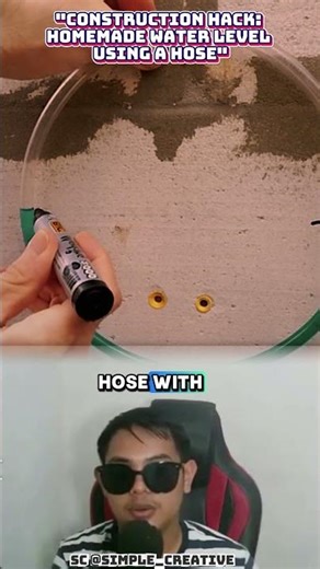 Helpful Guide: DIY Water Level for Construction #shorts