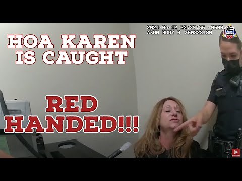 DRUNK "KAREN" ATTACKS her HOA neighbors with SPRAY PAINT, Gets Caught RED HANDED!!!