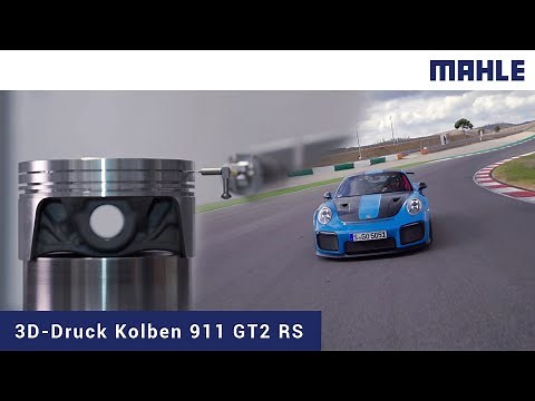 3D-Druck Kolben für den Porsche 911 GT2 RS