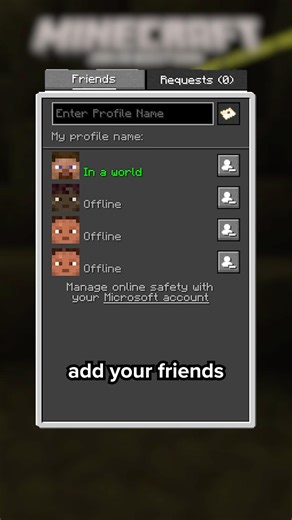 YOU CAN FINALLY ADD FRIENDS IN MINECRAFT JAVA #minecraft #shorts
