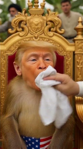 Putin Caters, Monkey-Trump Feasts: The Red Button Panic! 🍌🚨 #funny #viral #2026