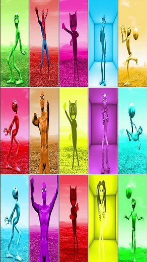 dance challenge dame tu cosita vs spiderman vs patila vs cartoon cat👽 Alien Green dance challenge 👽