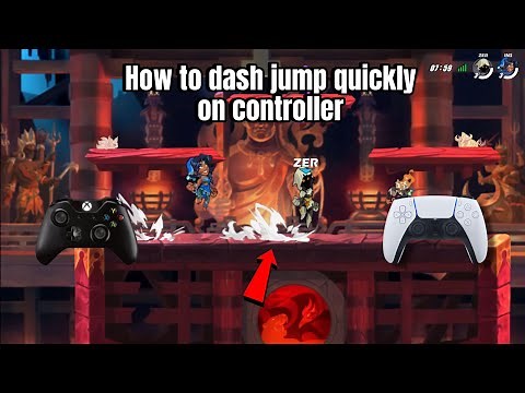 How to dash jump quickly and have faster movement on controller Brawlhalla