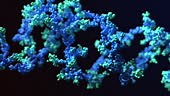 The animation concept depicts the process of mutation within DNA...