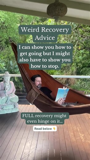 Recovery from Chronic Fatigue & Pain Conditions requires you to move again — without triggering pain, fatigue (Flares, crashes, PEM etc) But while everyone gets so focused on how to do that - here’s the part most people miss: 👉 For sustainable long term recovery, you may also need to RE-learn how to REST. Currently movement triggers inappropriate pain, fatigue or fear. You can’t just push-through that and rest doesn’t change it. So part of the work ahead is to retrain those pain, fatigue or str