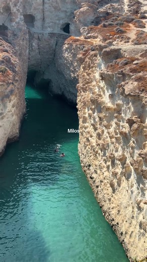 Here’s why: Milos was formed by volcanic activity. What resulted is soft, sculpted volcanic rock that continues to be shaped by wind and waves - creating curves, caves, arches, and smooth walls that look completely out of this world. There are so many different “looks” along Milos’ coastline - from the stark white, moon-like formations at Sarakiniko, to hidden sea caves you can swim through, to cliffs layered in mineral tones of red, yellow, and soft pink. It makes Milos the island to explore vi