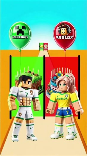 minecraft vs Roblox help ronaldo to win vs alishaa