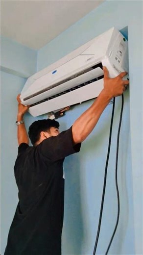 Career 1.5 ton split ac installation #airconditioner #viral #viralvideo #trending #youtube #shorts